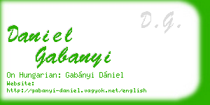 daniel gabanyi business card