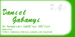 daniel gabanyi business card